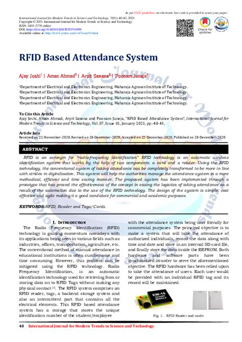 rfid based attendance system ieee paper pdf|rfid based attendance system pdf.